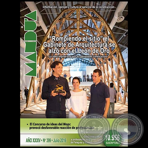 MANDU'A Revista de la Construcción - Nº 399 - Julio 2016